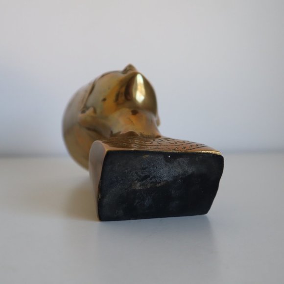Vintage Brass Egyptian Pharaoh Head - Picture 11 of 16